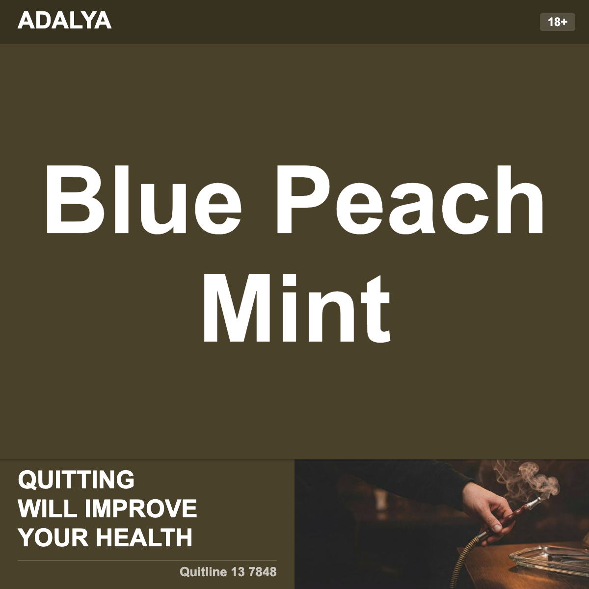 Adalya Blue Peach Mint Shisha Tobacco Flavour