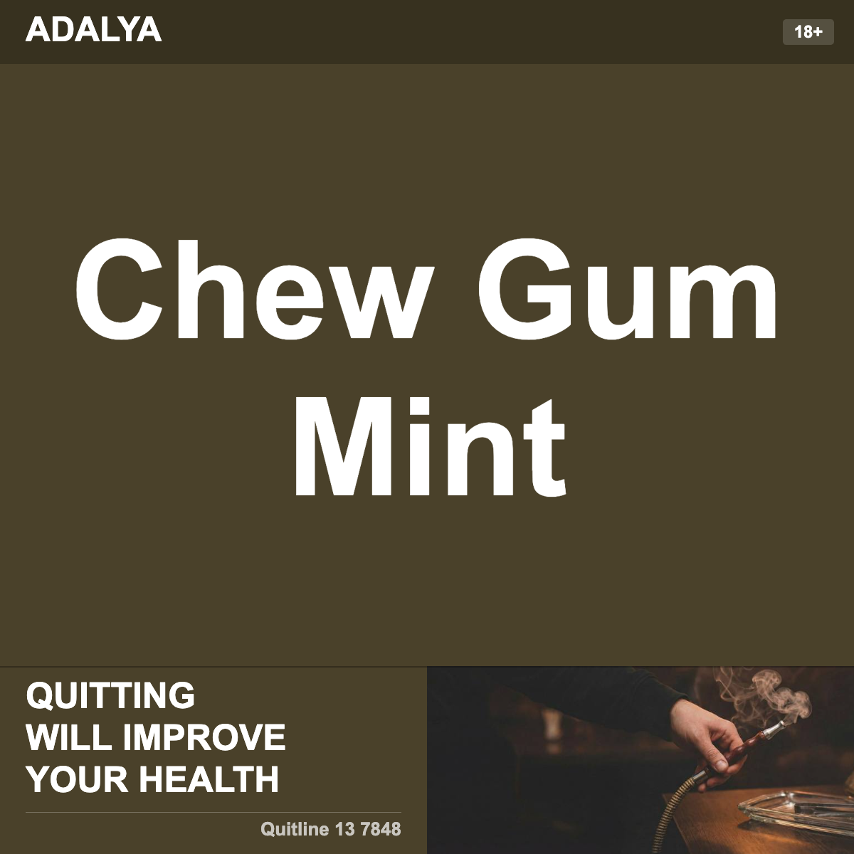 Adalya Chew Gum Mint Shisha Tobacco Flavour
