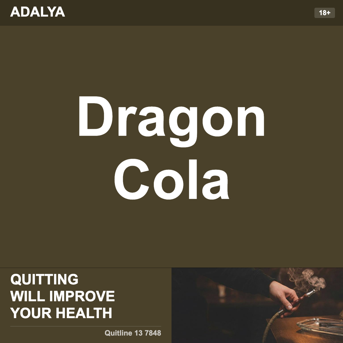 Adalya Dragon Cola Shisha Tobacco Flavour