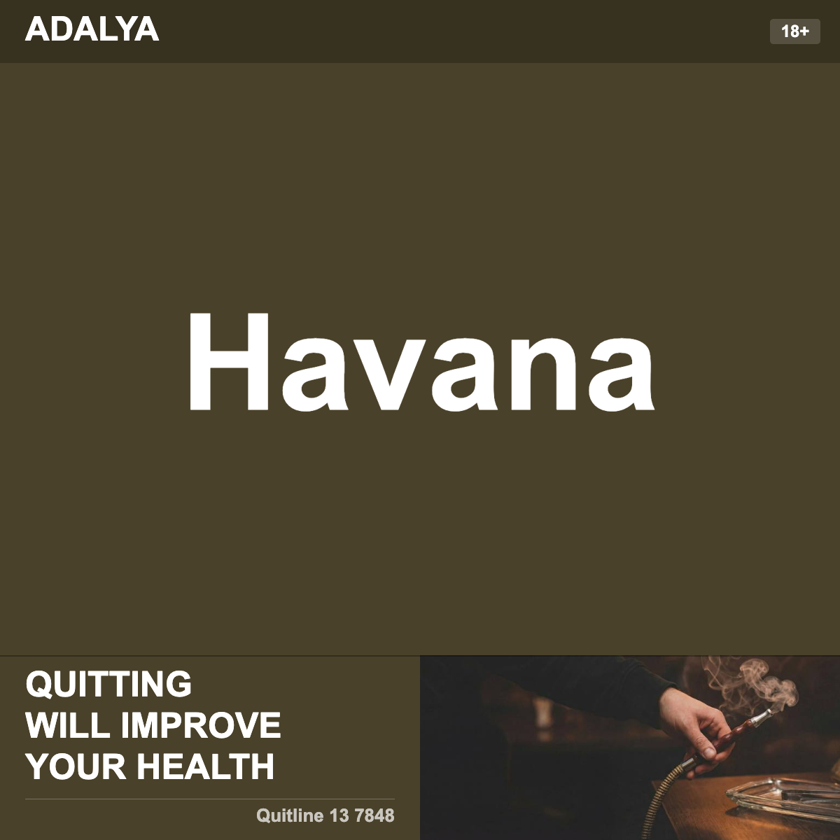 Adalya Havana Shisha Tobacco Flavour