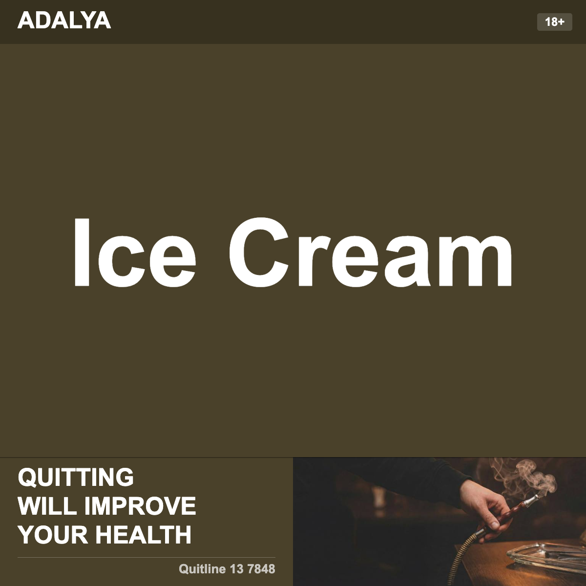 Adalya Ice Cream Shisha Tobacco Flavour