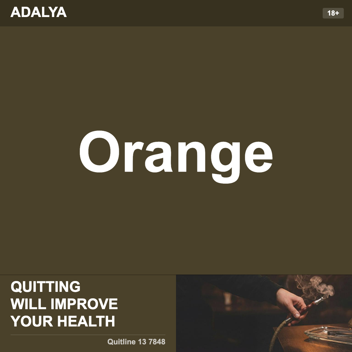 Adalya Orange Shisha Tobacco Flavour