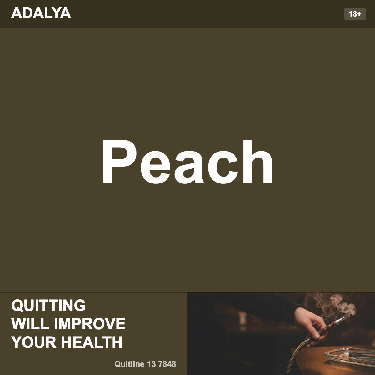 Adalya Peach Shisha Tobacco Flavour