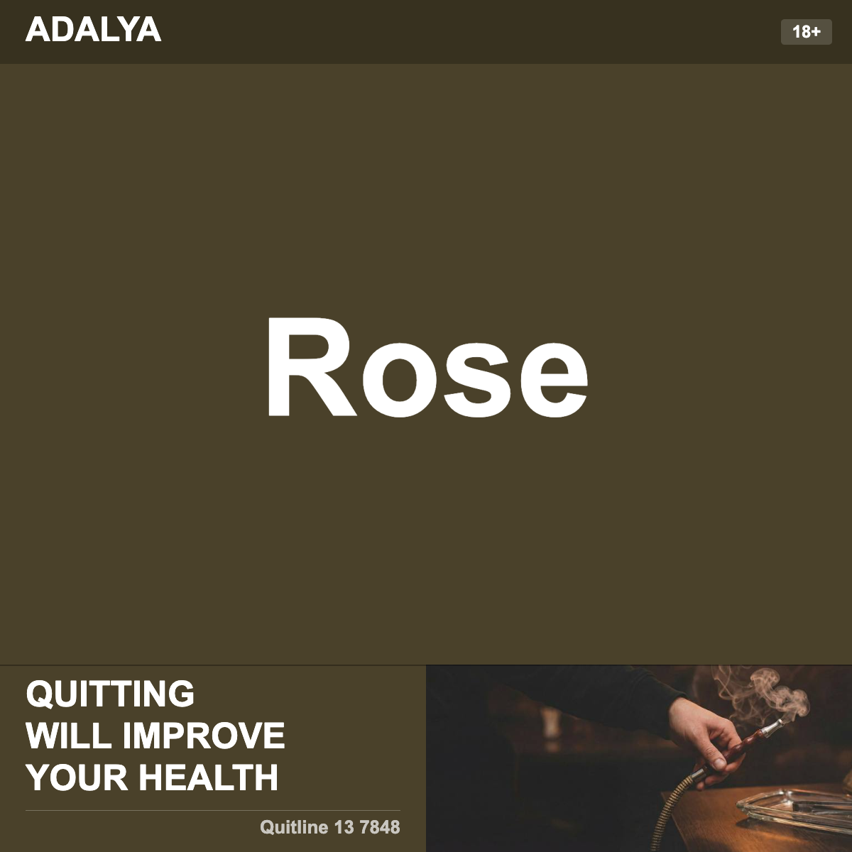 Adalya Rose Shisha Tobacco Flavour