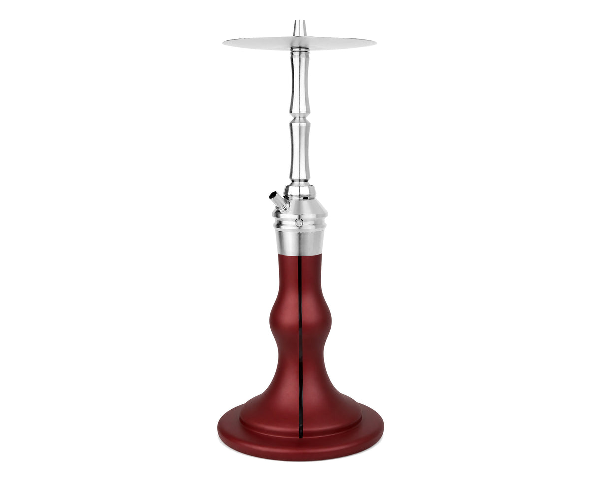 AEON Edition 6 Lounge Plus Ruby Pearl shisha, full side view showing base and stem