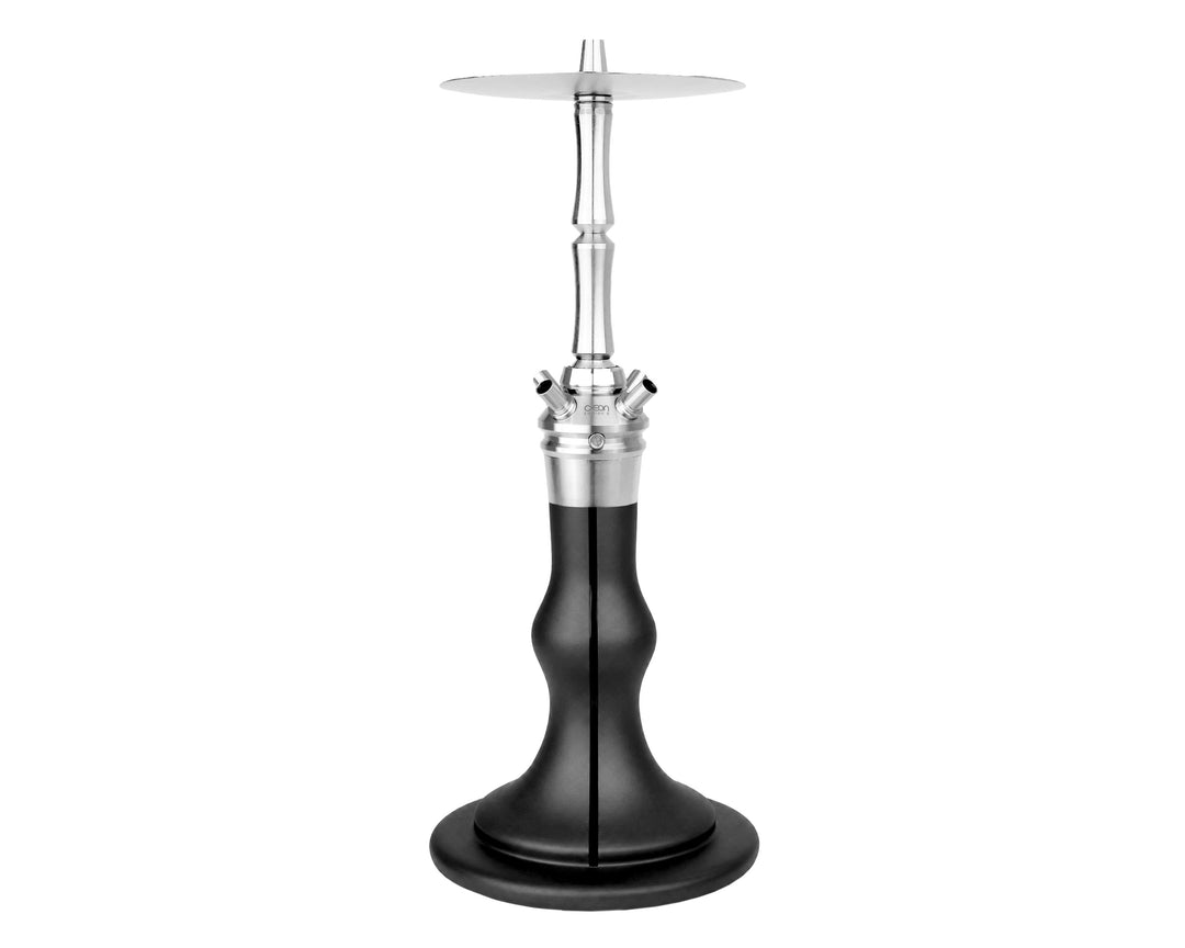 AEON Edition 6 Premium Plus shisha, full view of base, purge valves, stem and tray