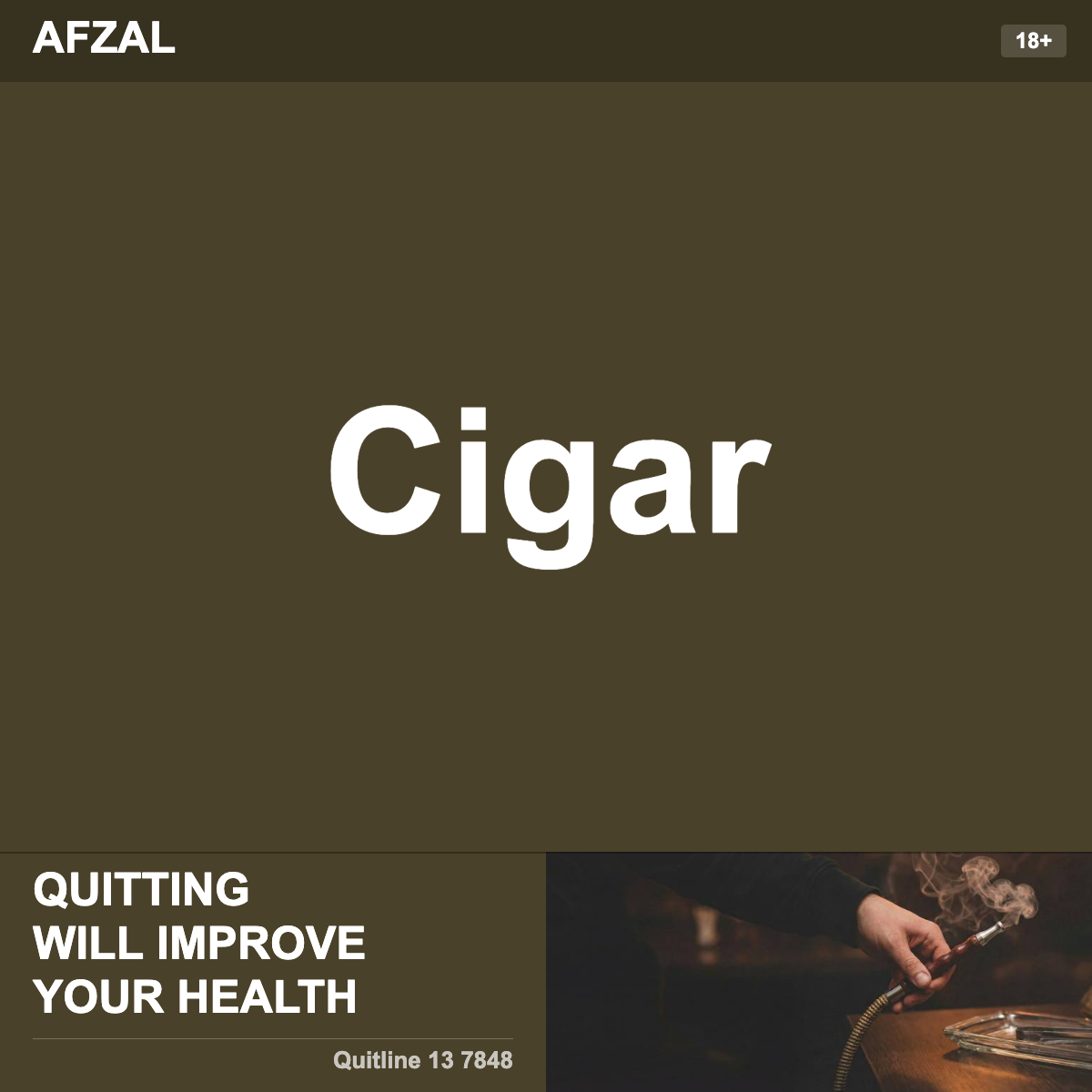 Afzal Cigar Shisha Tobacco Flavour