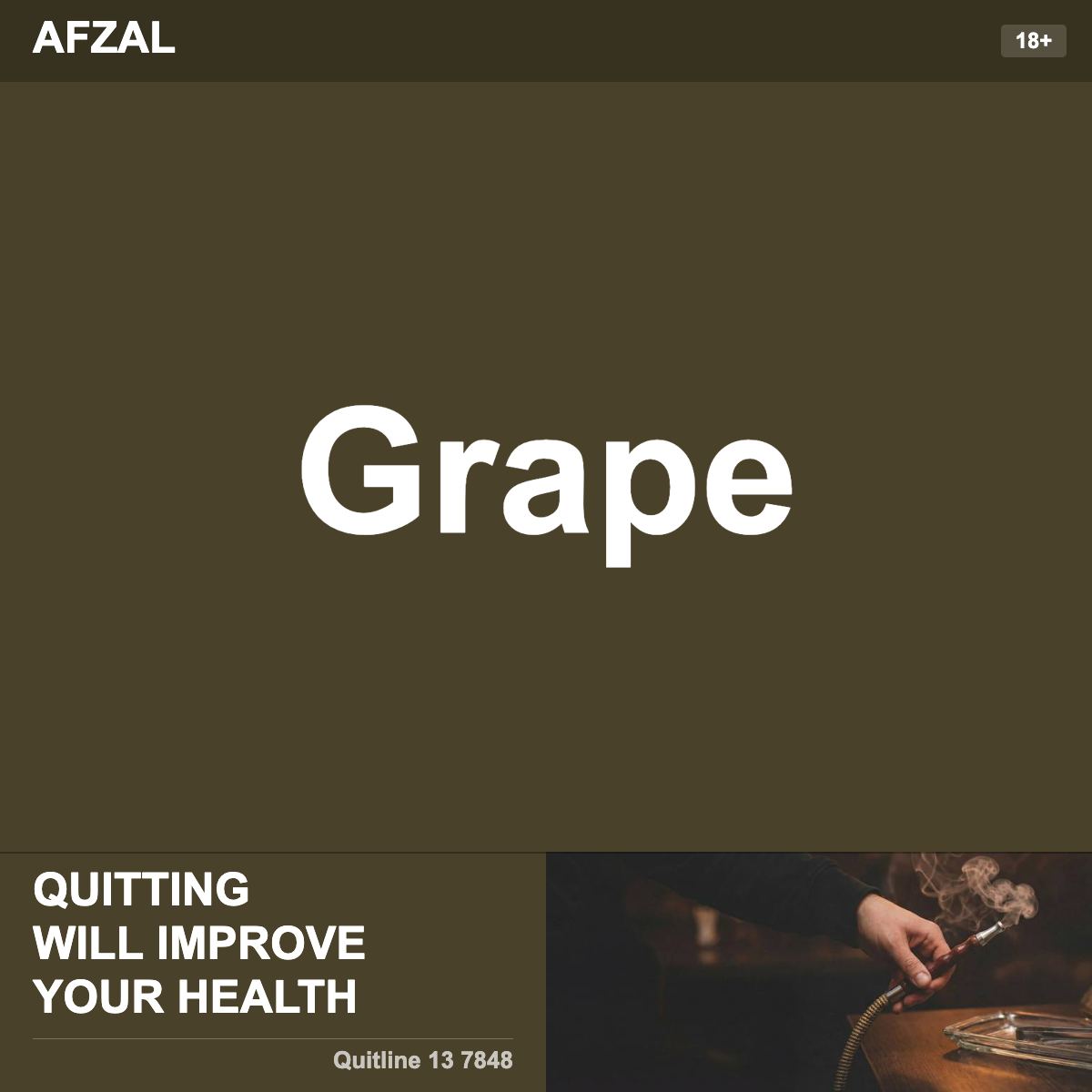 Afzal Grape Shisha Tobacco Flavour