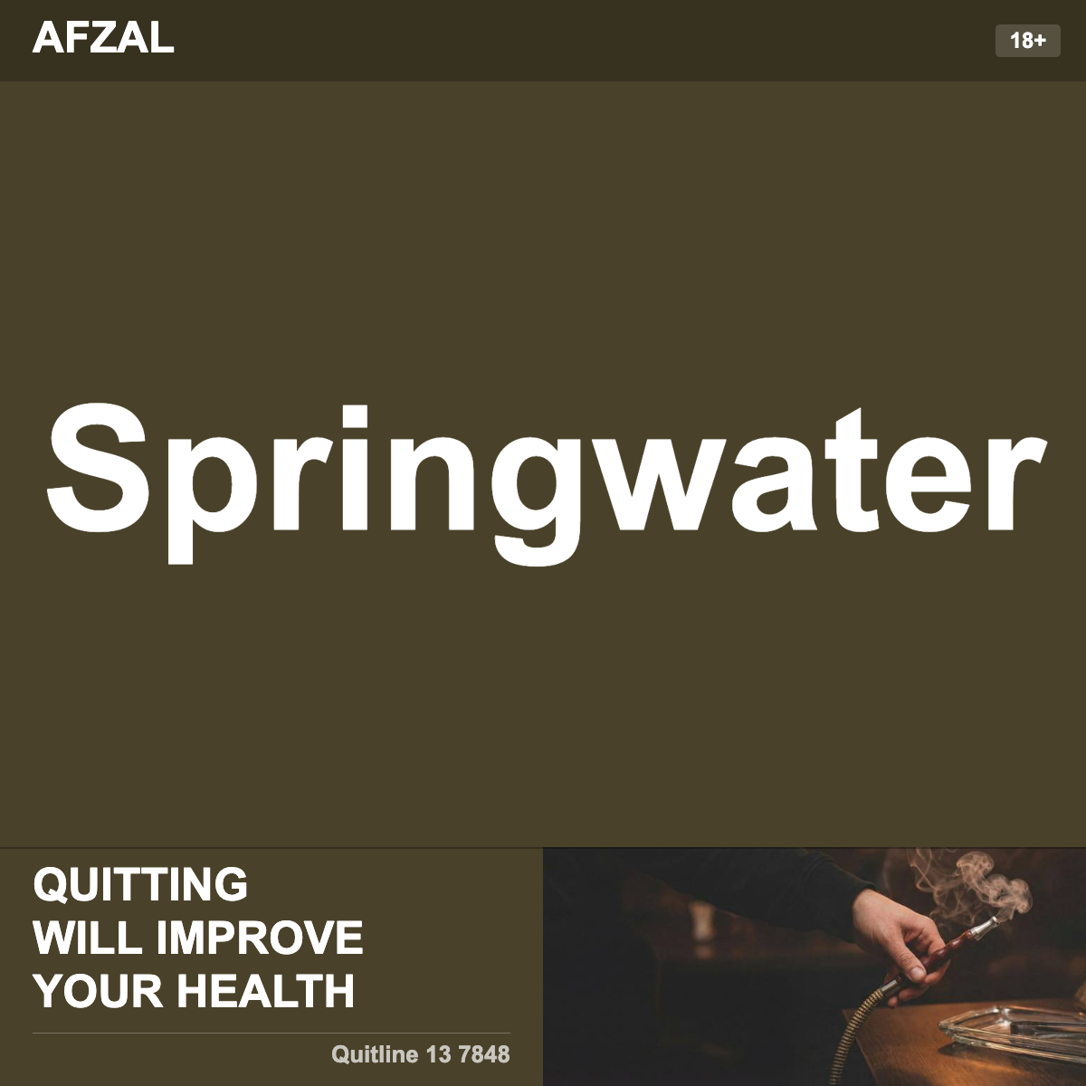 Afzal Springwater Shisha Tobacco Flavour