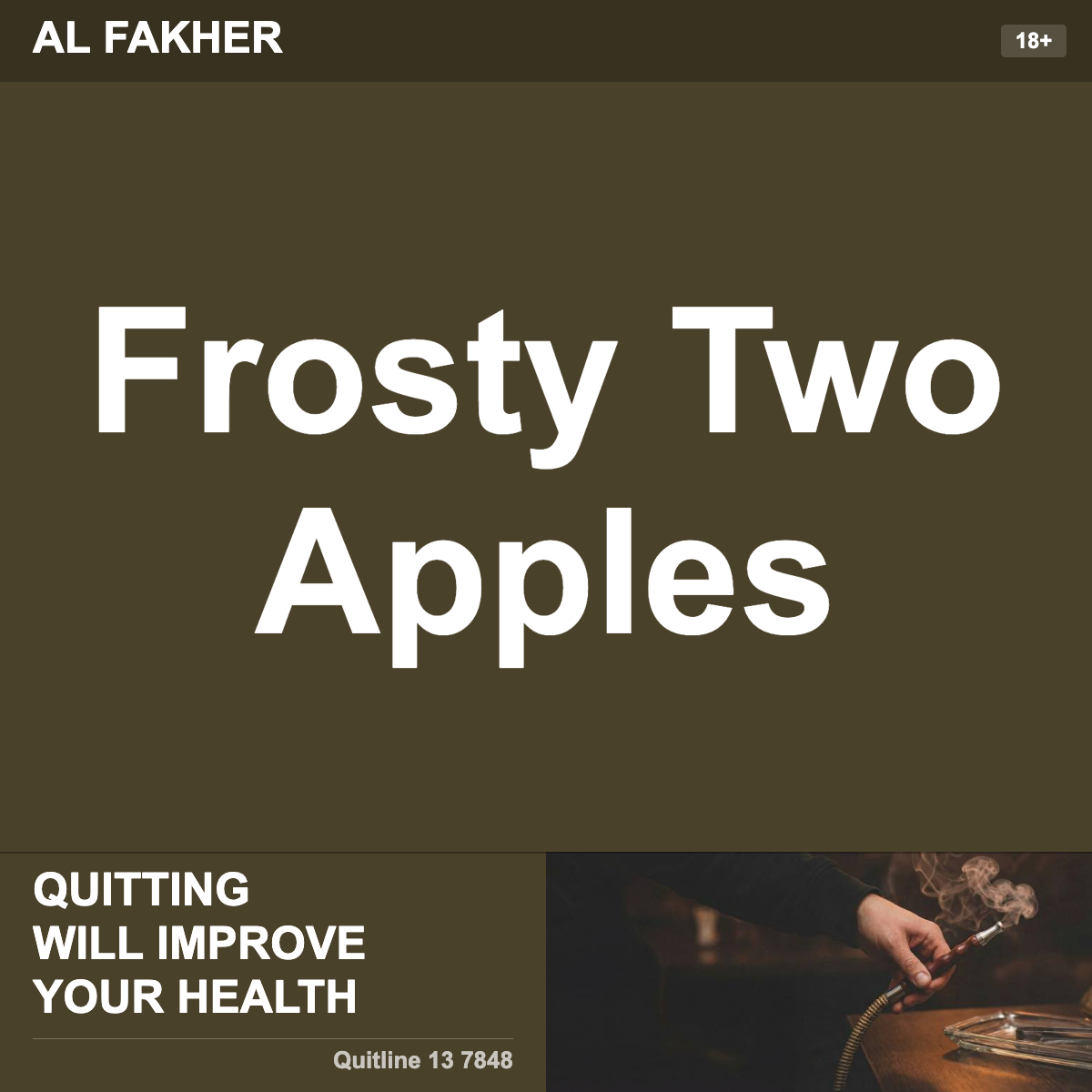 Al Fakher Frosty Two Apples Shisha Tobacco Flavour