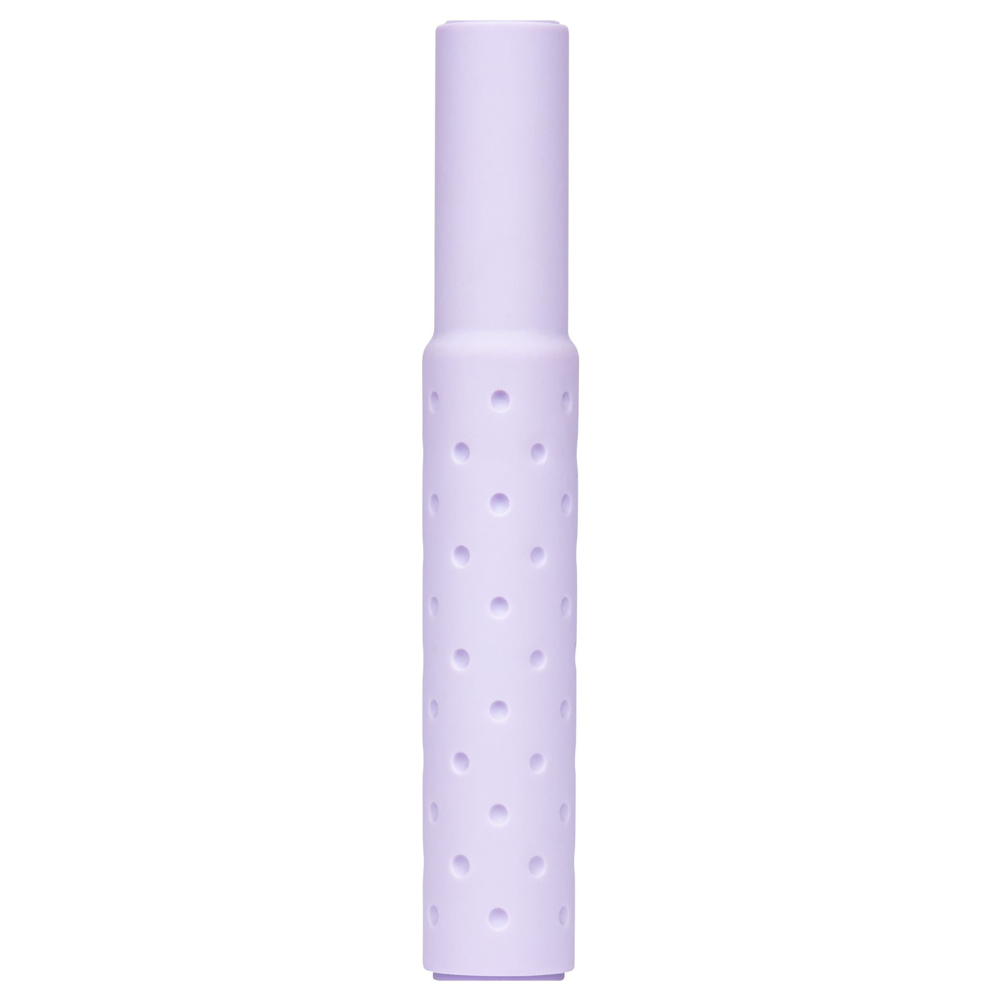 Amotion FUTR Mauve colour-coordinated mouthpiece — dusty-purple silicone with dimpled grip texture, included with the FUTR set