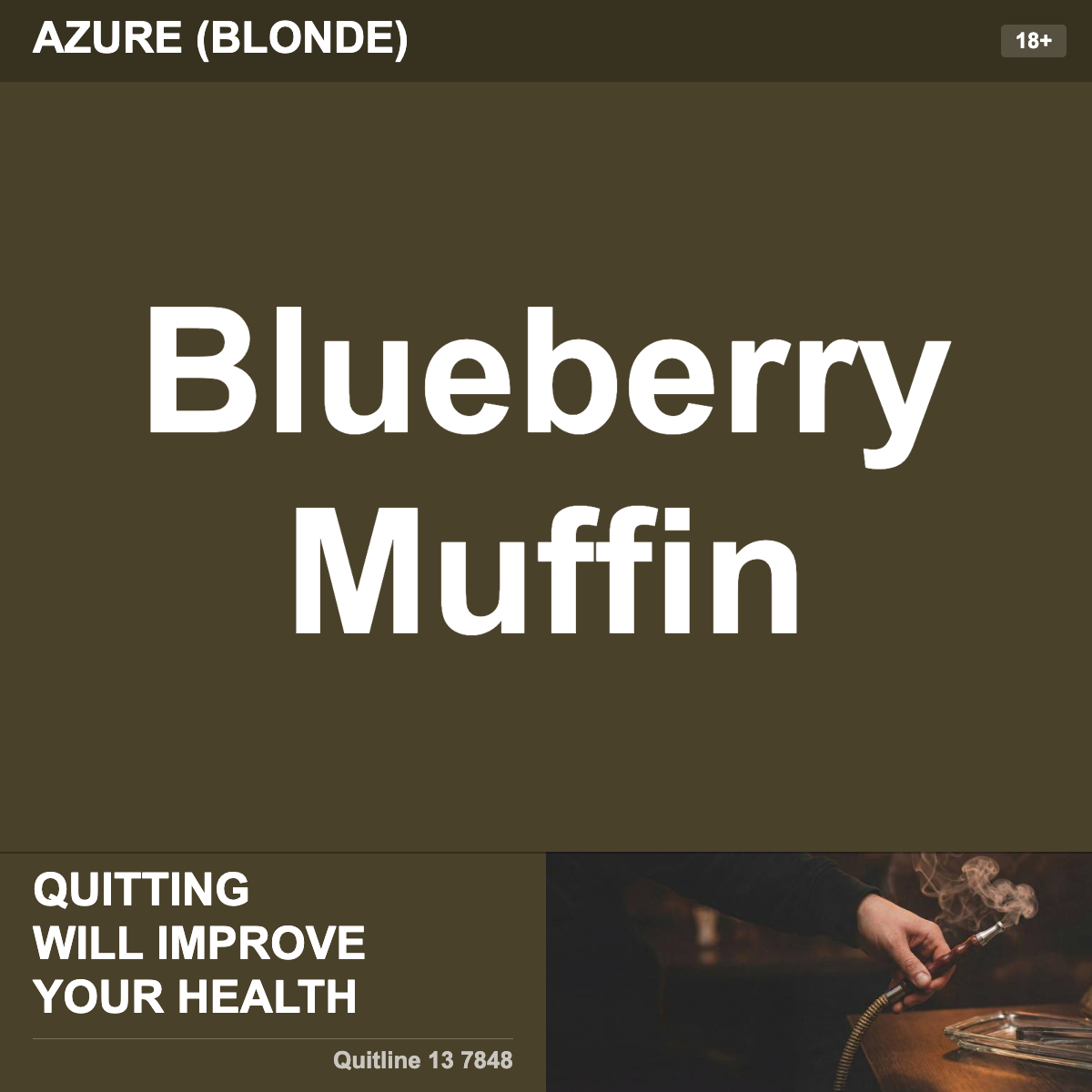 Azure (Blonde) Blueberry Muffin Shisha Tobacco Flavour