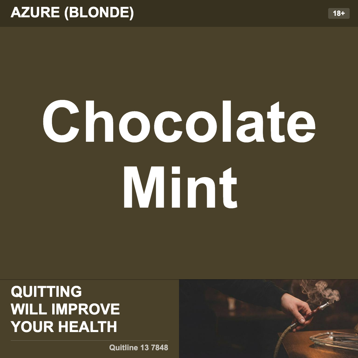 Azure (Blonde) Chocolate Mint Shisha Tobacco Flavour