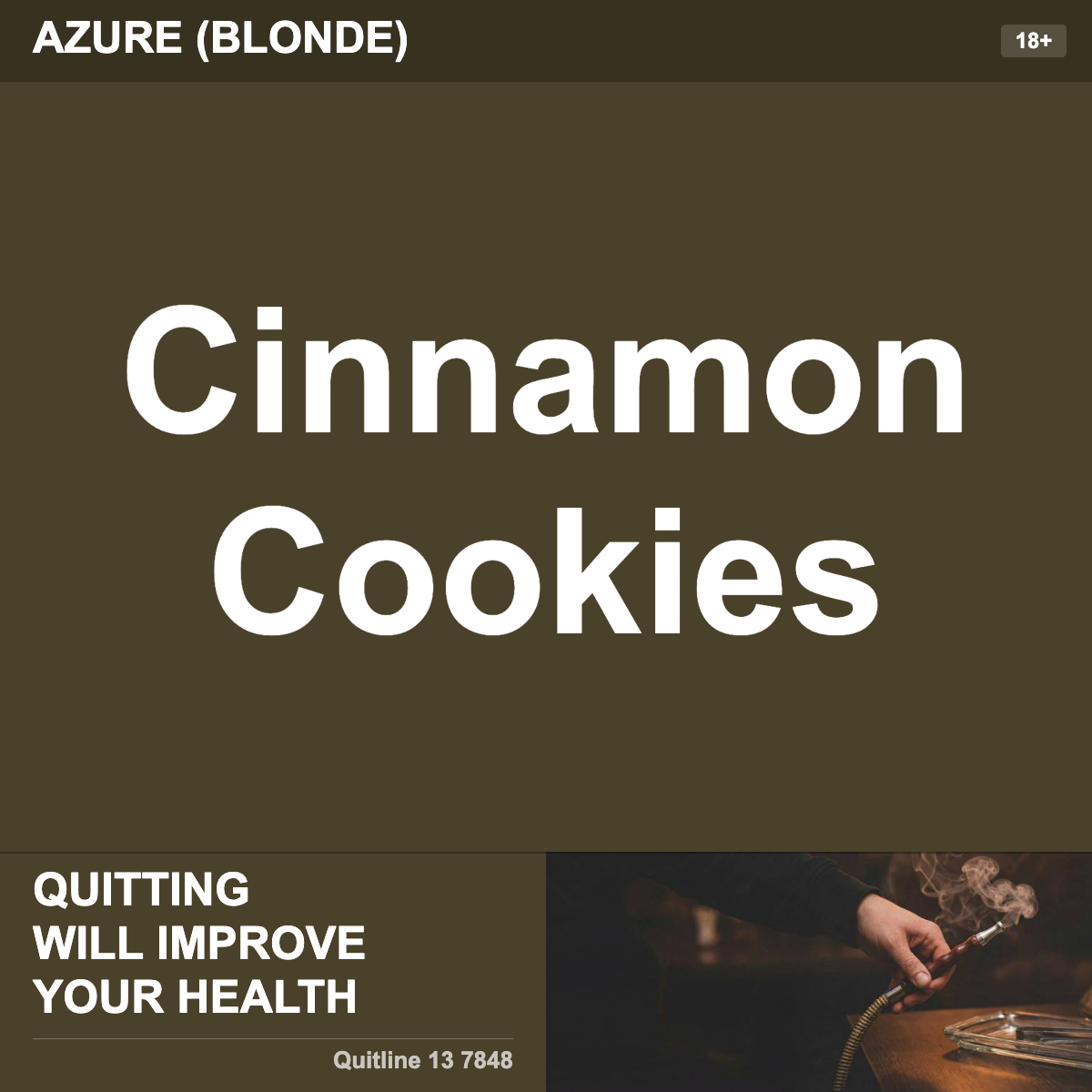 Azure (Blonde) Cinnamon Cookies Shisha Tobacco Flavour