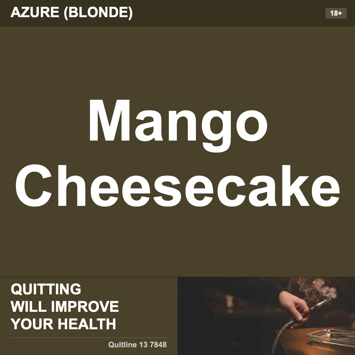 Azure (Blonde) Mango Cheesecake Shisha Tobacco Flavour