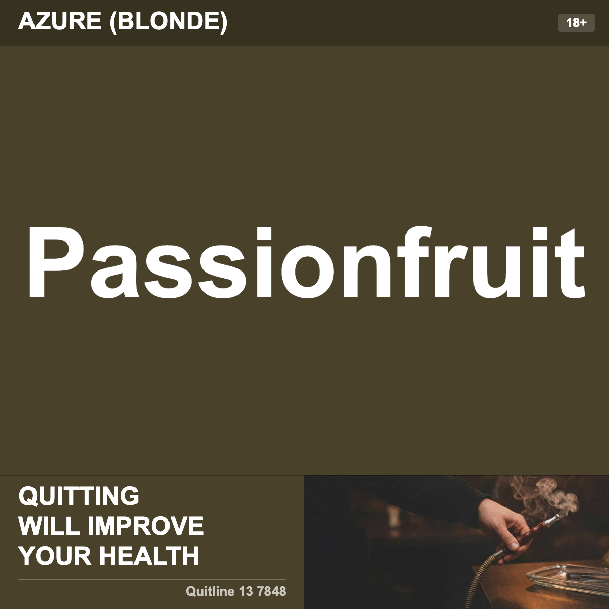 Azure (Blonde) Passionfruit Shisha Tobacco Flavour