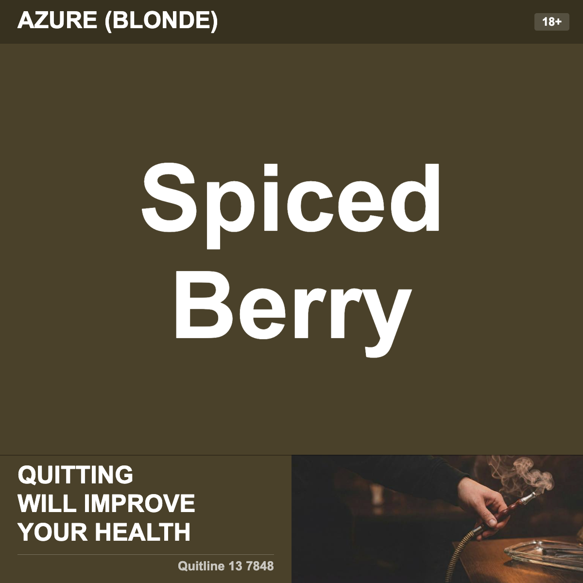 Azure (Blonde) Spiced Berry Shisha Tobacco Flavour