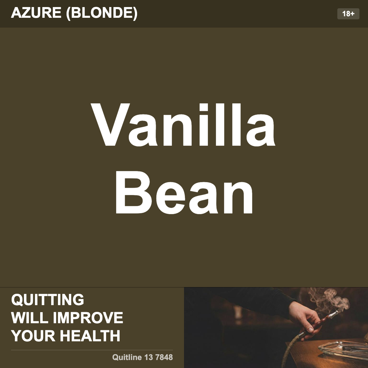 Azure (Blonde) Vanilla Bean Shisha Tobacco Flavour