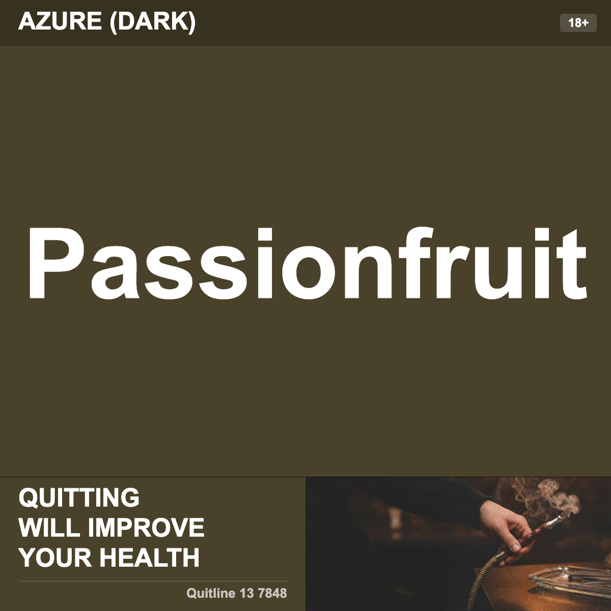 Azure (Dark) Passionfruit Shisha Tobacco Flavour