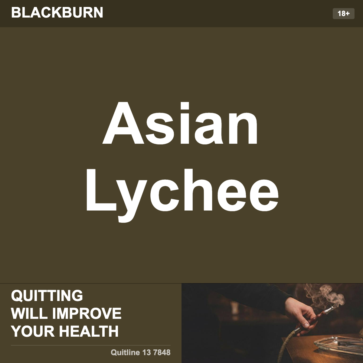 Blackburn Asian Lychee Shisha Tobacco Flavour
