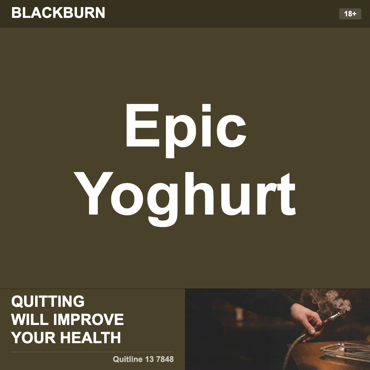 Blackburn Epic Yoghurt Shisha Tobacco Flavour