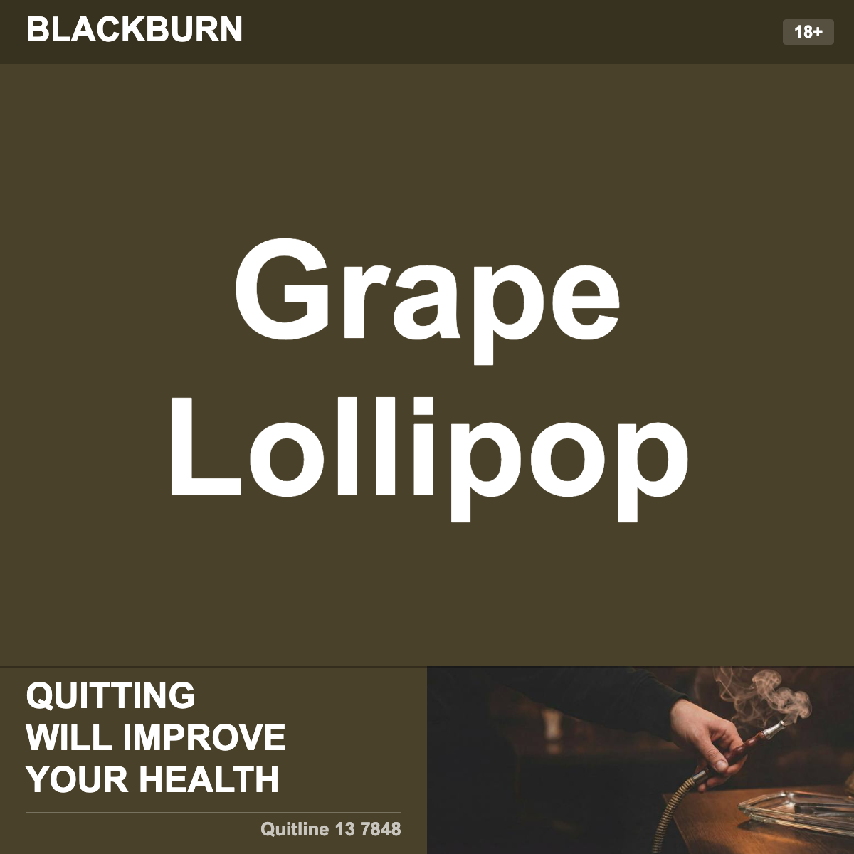 Blackburn Grape Lollipop Shisha Tobacco Flavour