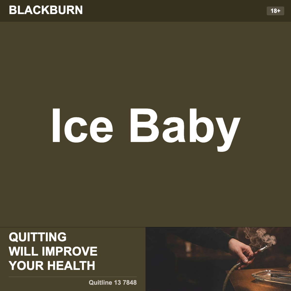 Blackburn Ice Baby Shisha Tobacco Flavour