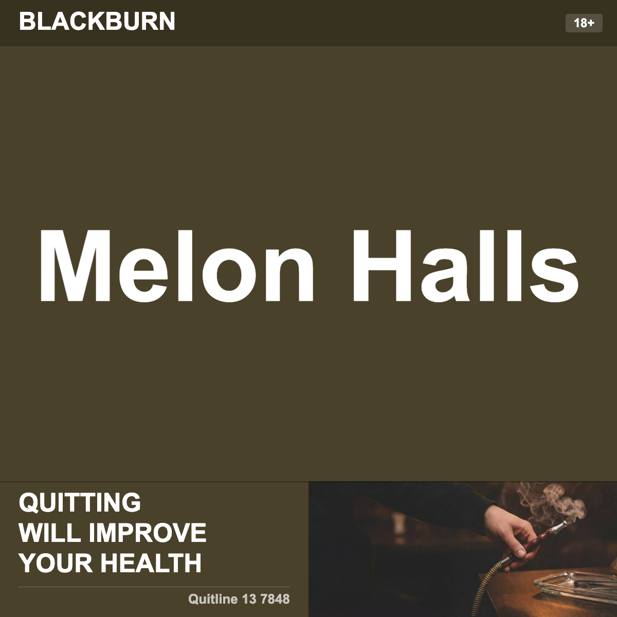 Blackburn Melon Halls Shisha Tobacco Flavour