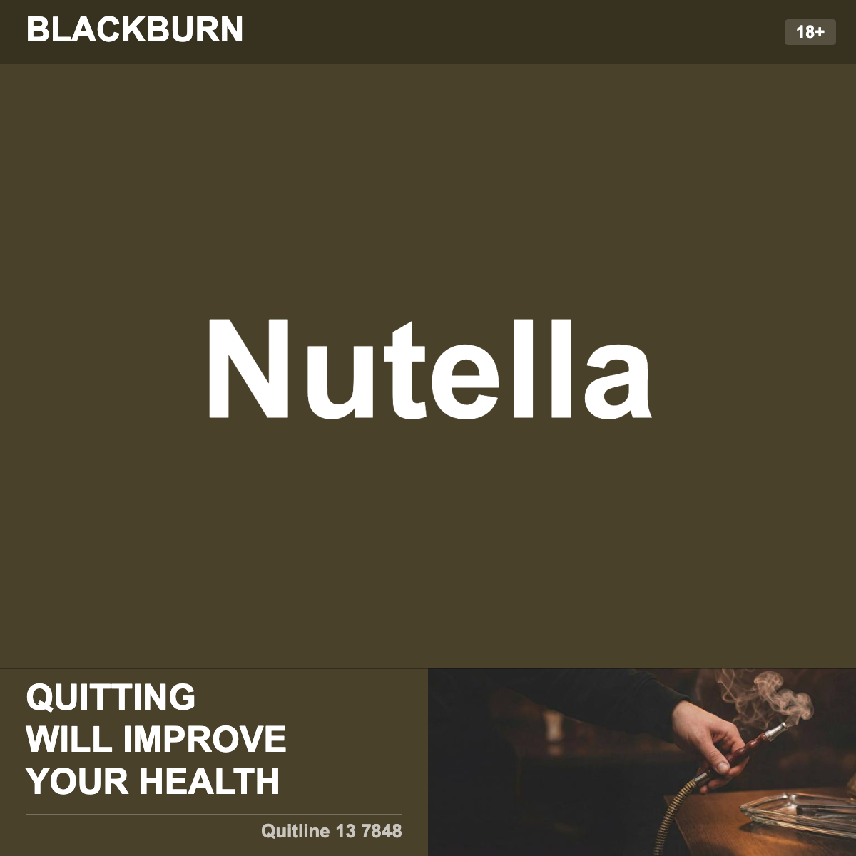Blackburn Nutella Shisha Tobacco Flavour