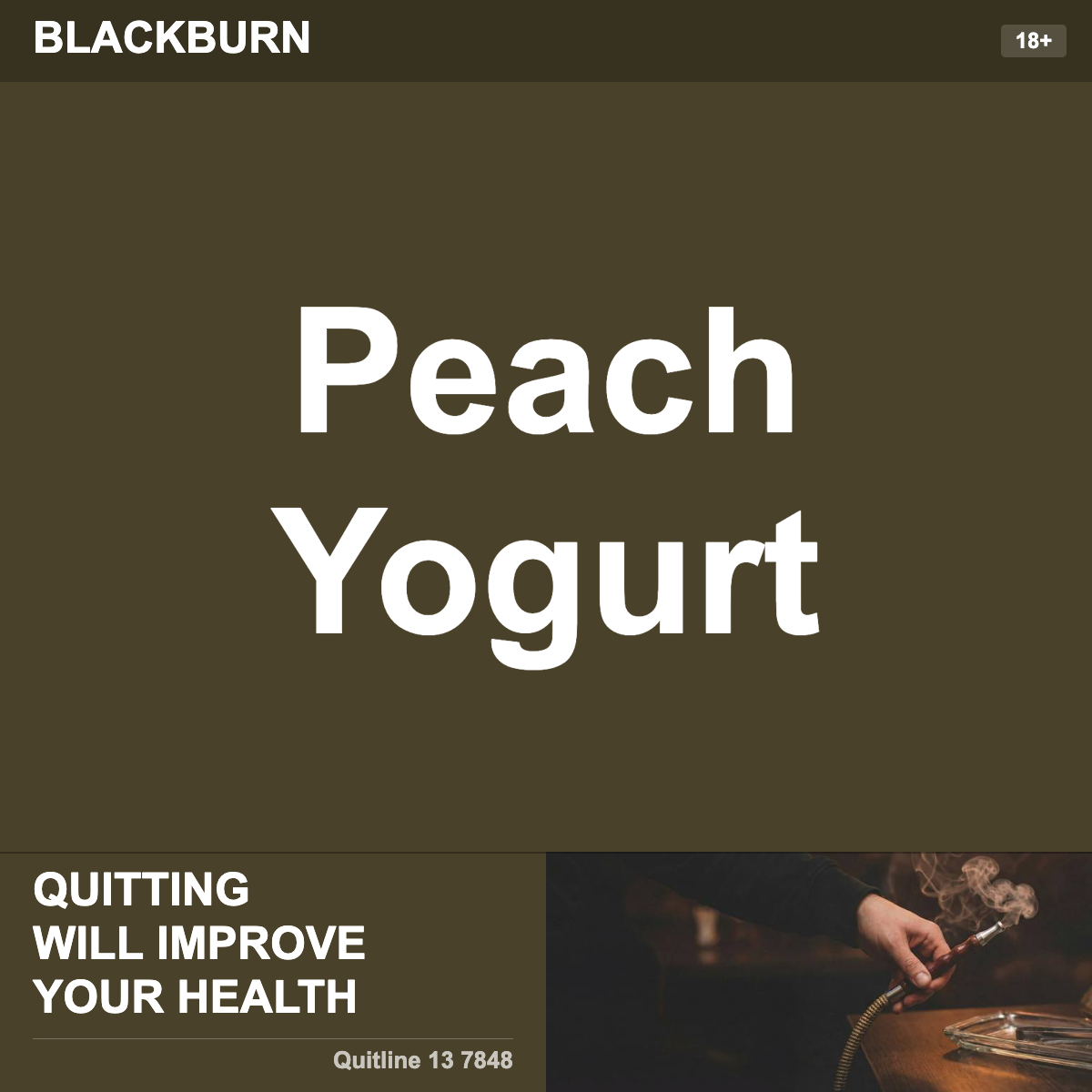 Blackburn Peach Yogurt Shisha Tobacco Flavour