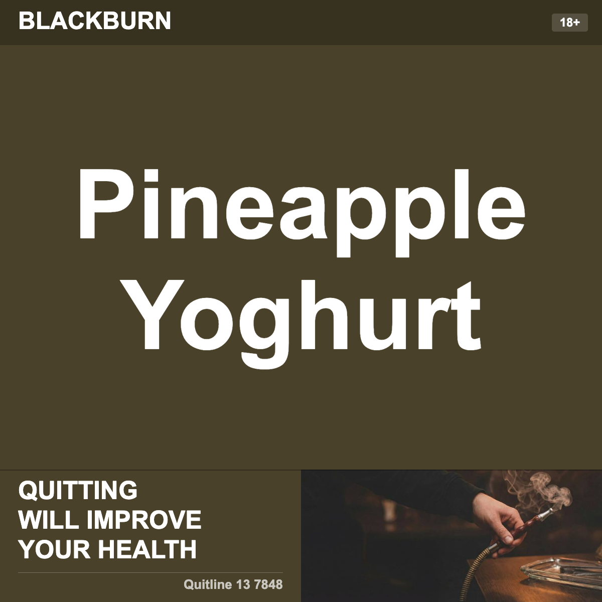 Blackburn Pineapple Yoghurt Shisha Tobacco Flavour