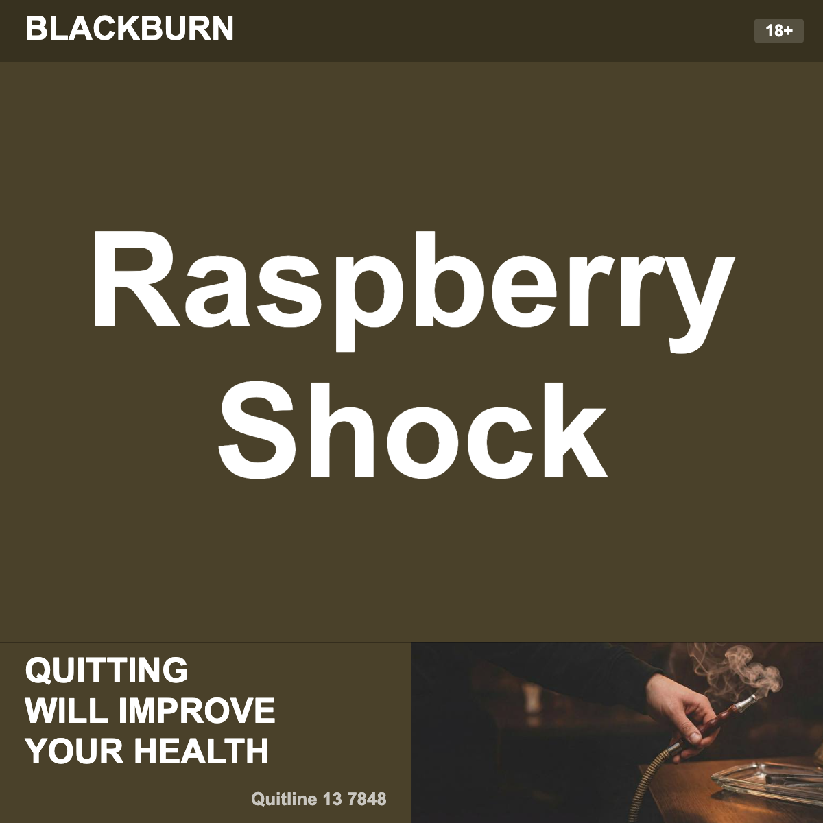 Blackburn Raspberry Shock Shisha Tobacco Flavour
