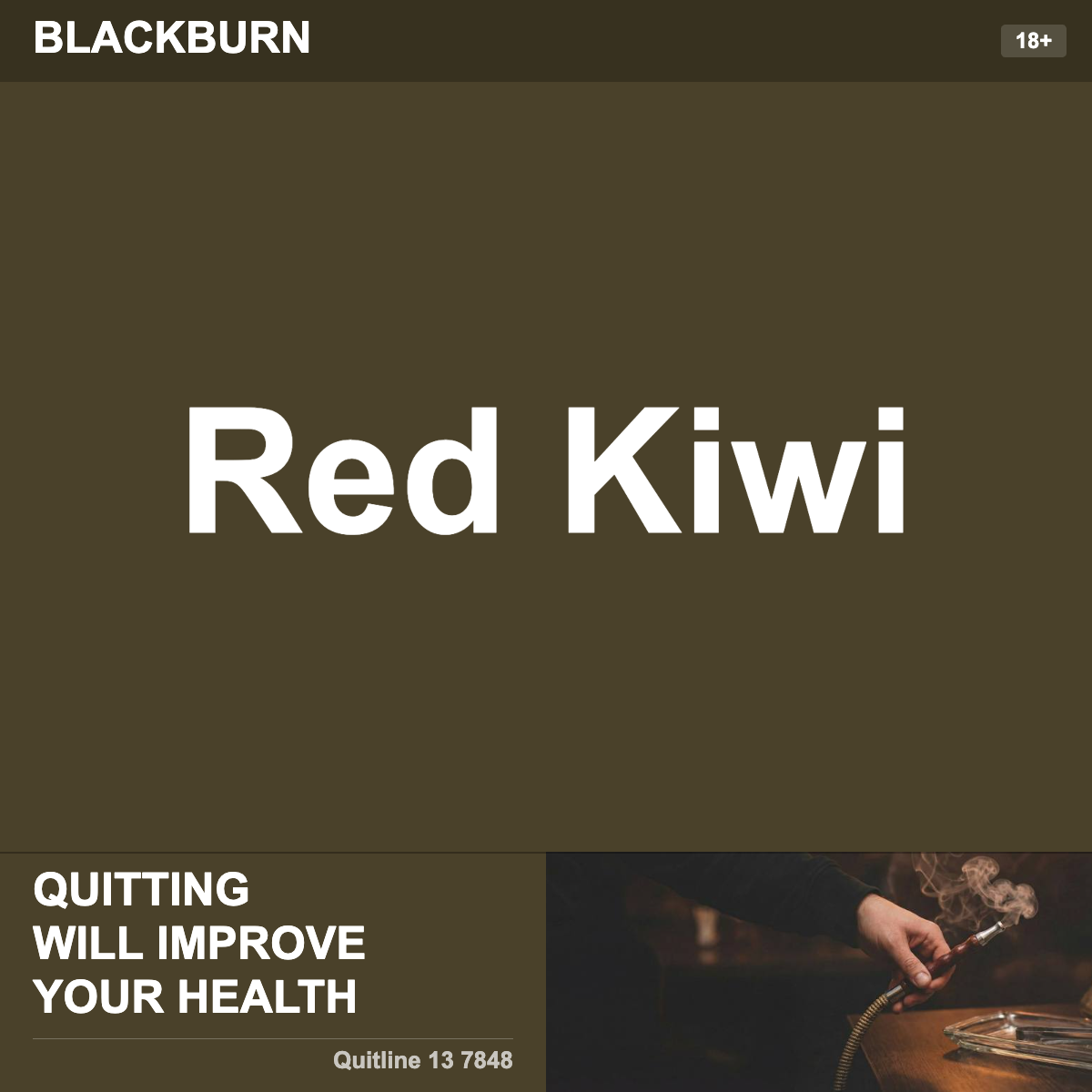 Blackburn Red Kiwi Shisha Tobacco Flavour