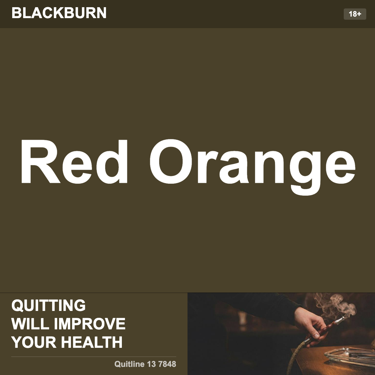 Blackburn Red Orange Shisha Tobacco Flavour