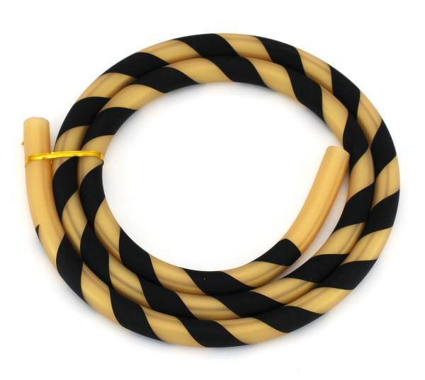 Caesar - Caesar Black & Gold Silicone Shisha Hose - The Premium Way