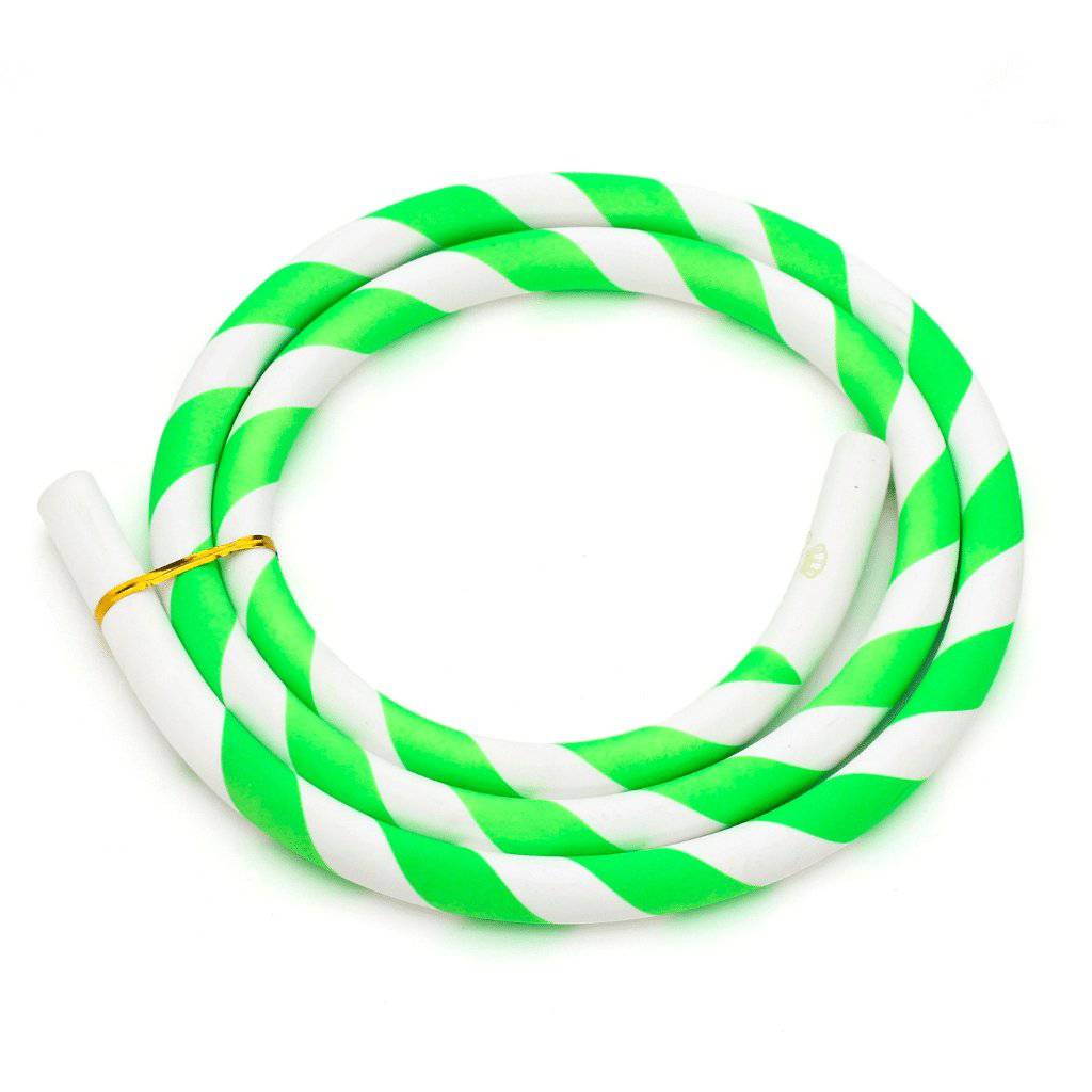 Caesar - Caesar Green & White Silicone Shisha Hose, image 2 of 7