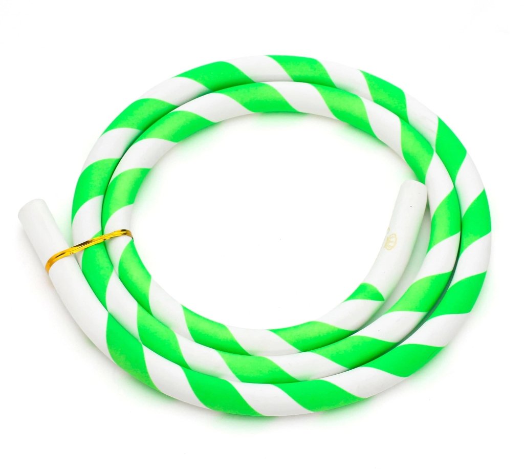 Caesar - Caesar Green & White Silicone Shisha Hose, image 7 of 7