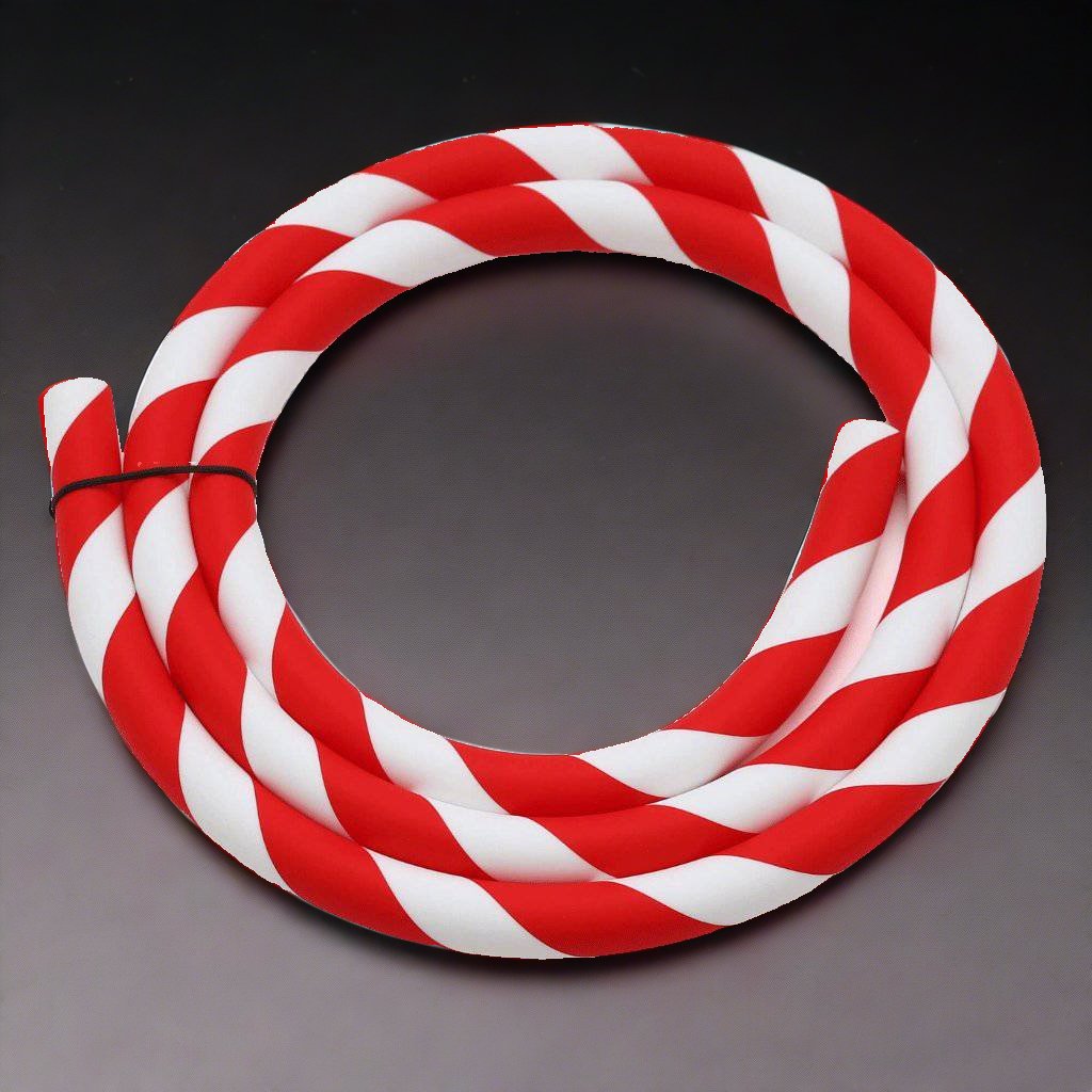 Caesar - Caesar Red & White Silicone Shisha Hose, image 6 of 6