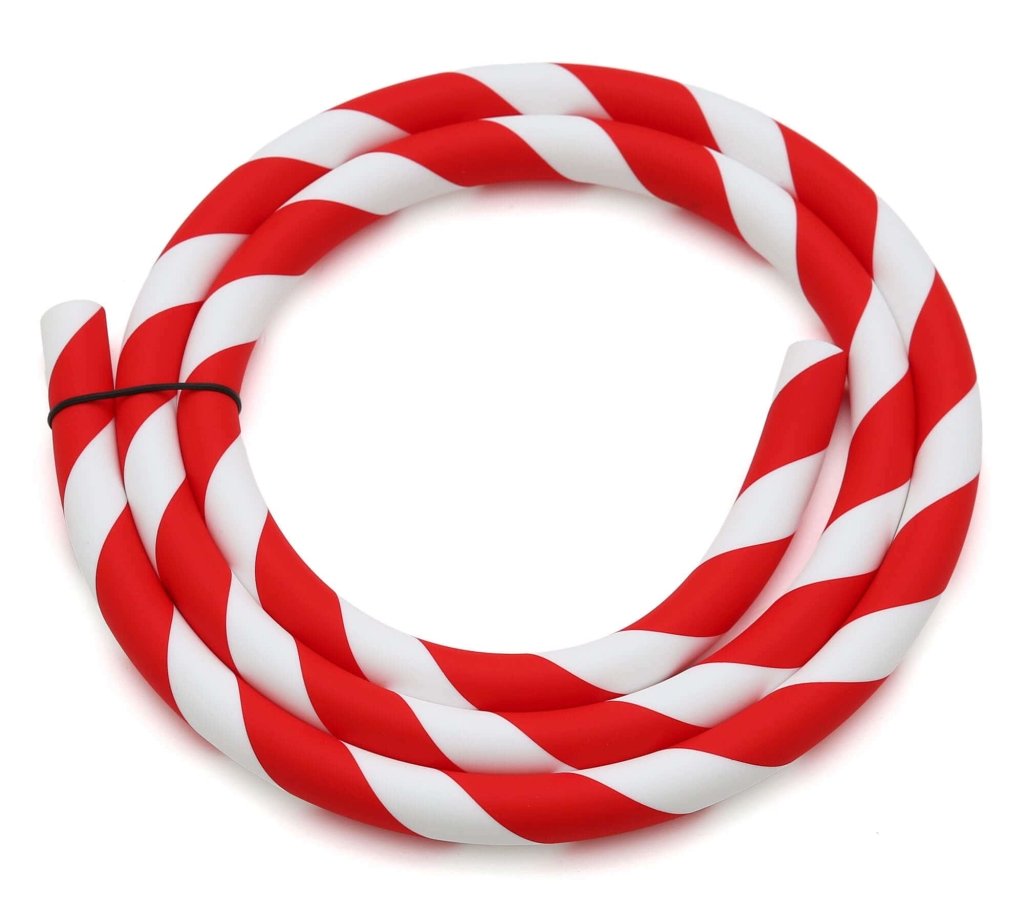 Caesar - Caesar Red & White Silicone Shisha Hose, image 2 of 6