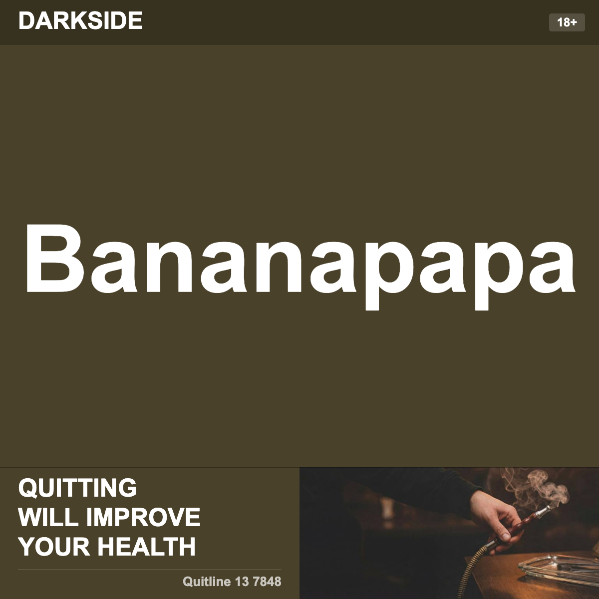 Darkside Bananapapa Shisha Tobacco Flavour