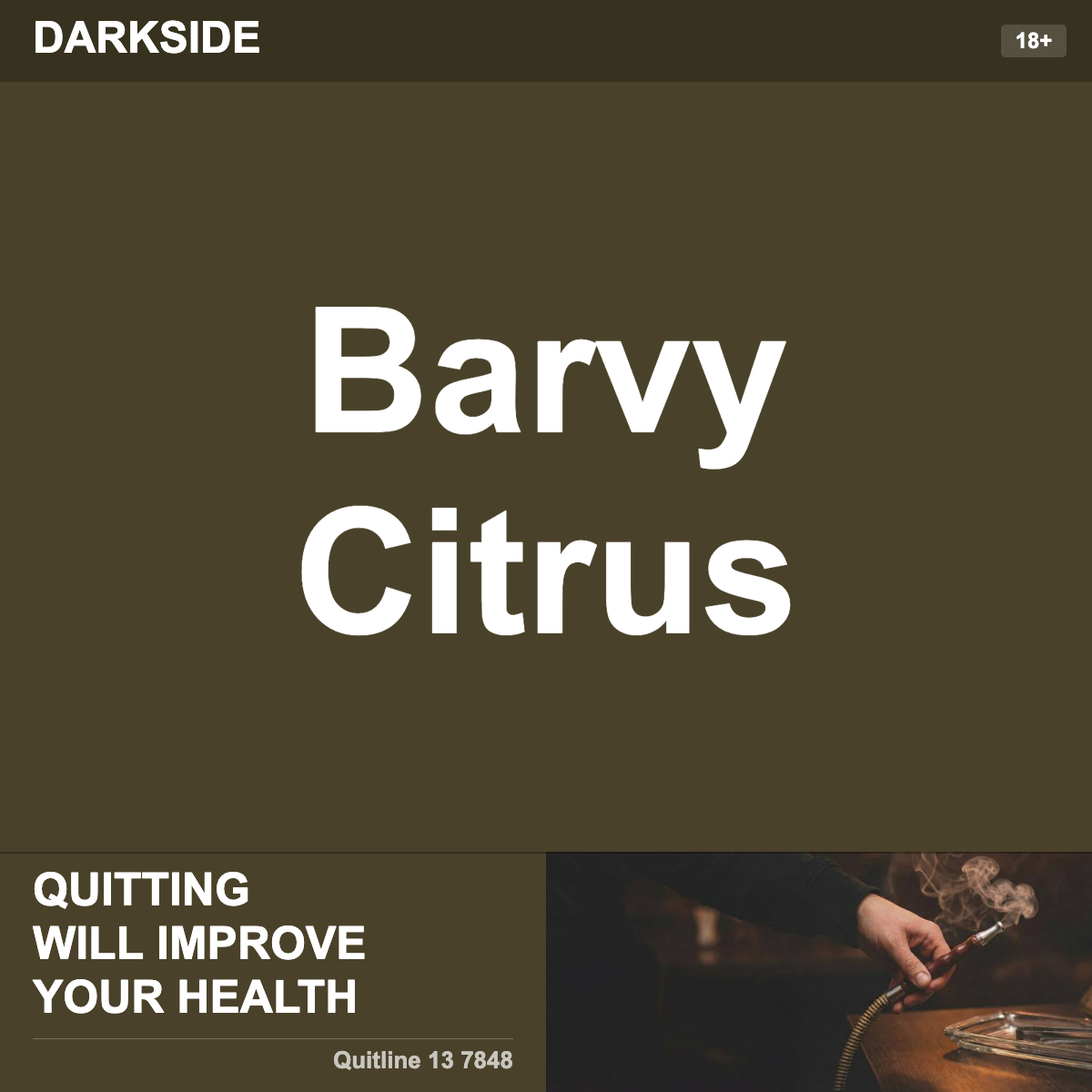 Darkside Barvy Citrus Shisha Tobacco Flavour