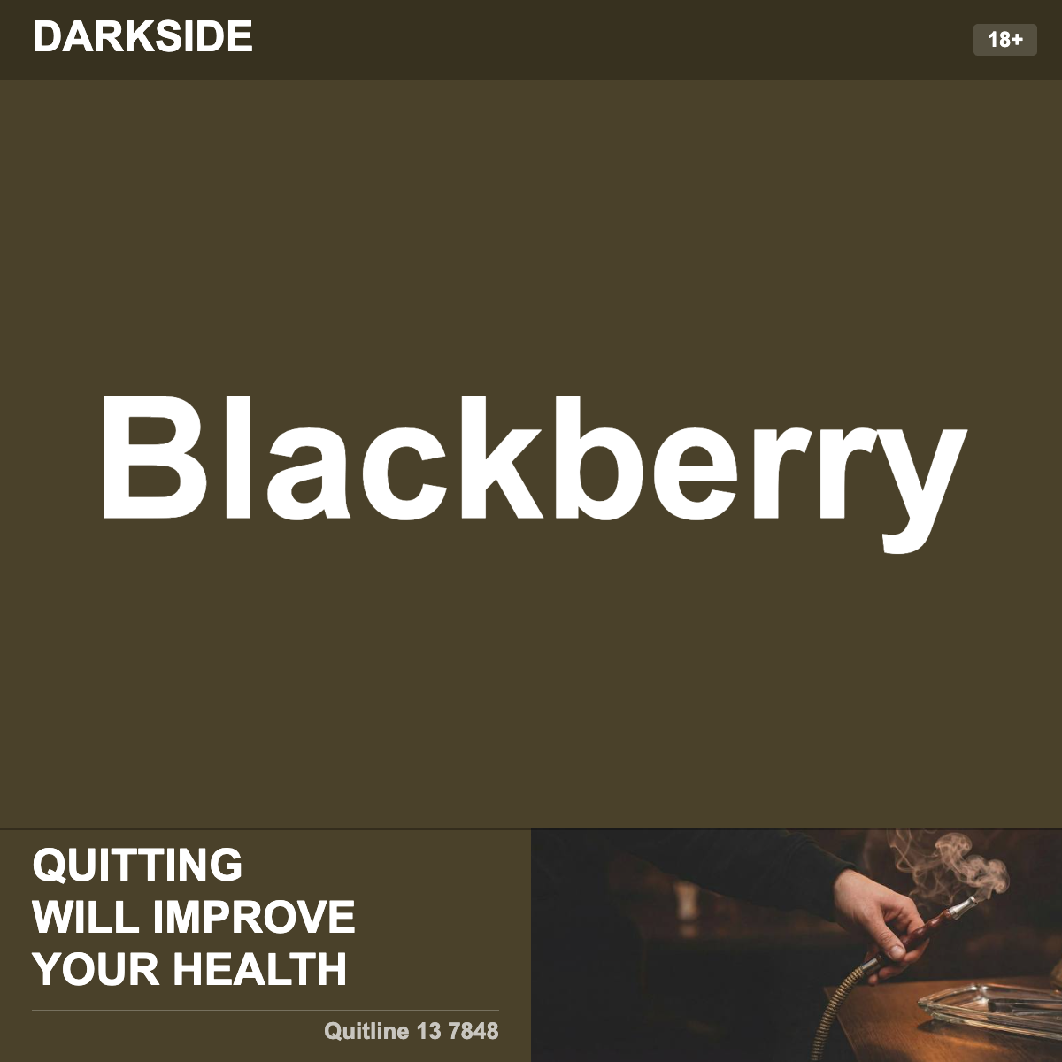 Darkside Blackberry Shisha Tobacco Flavour