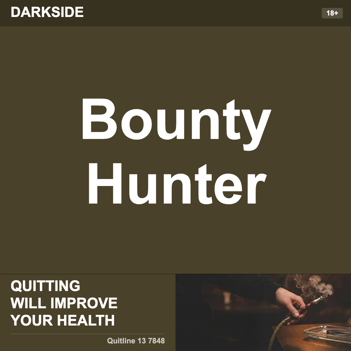 Darkside Bounty Hunter Shisha Tobacco Flavour