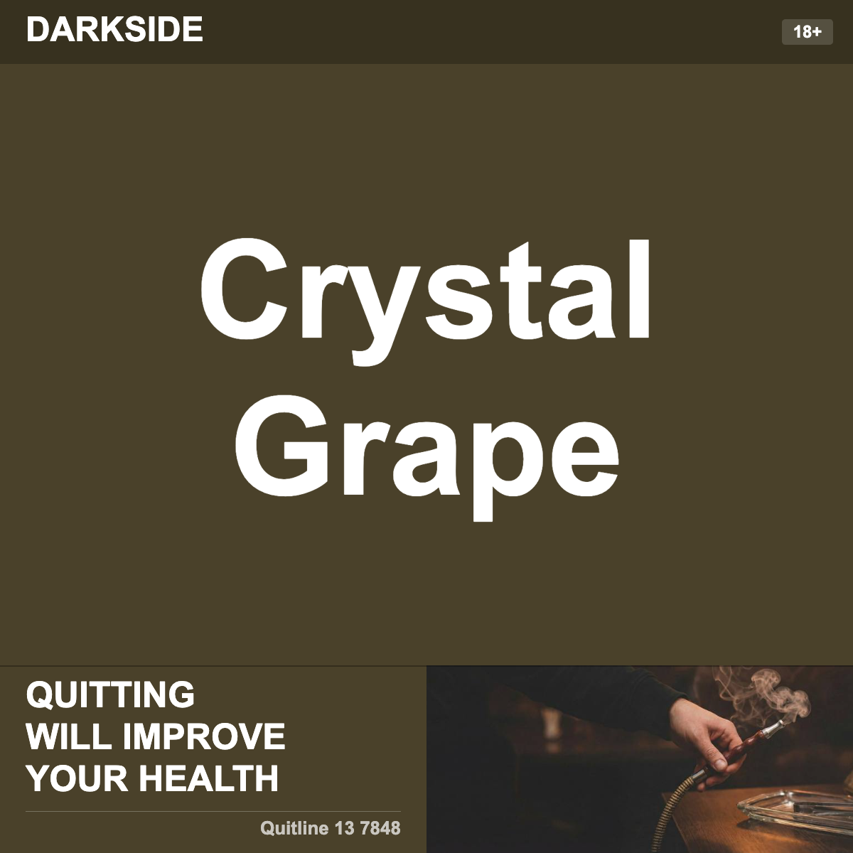 Darkside Crystal Grape Shisha Tobacco Flavour