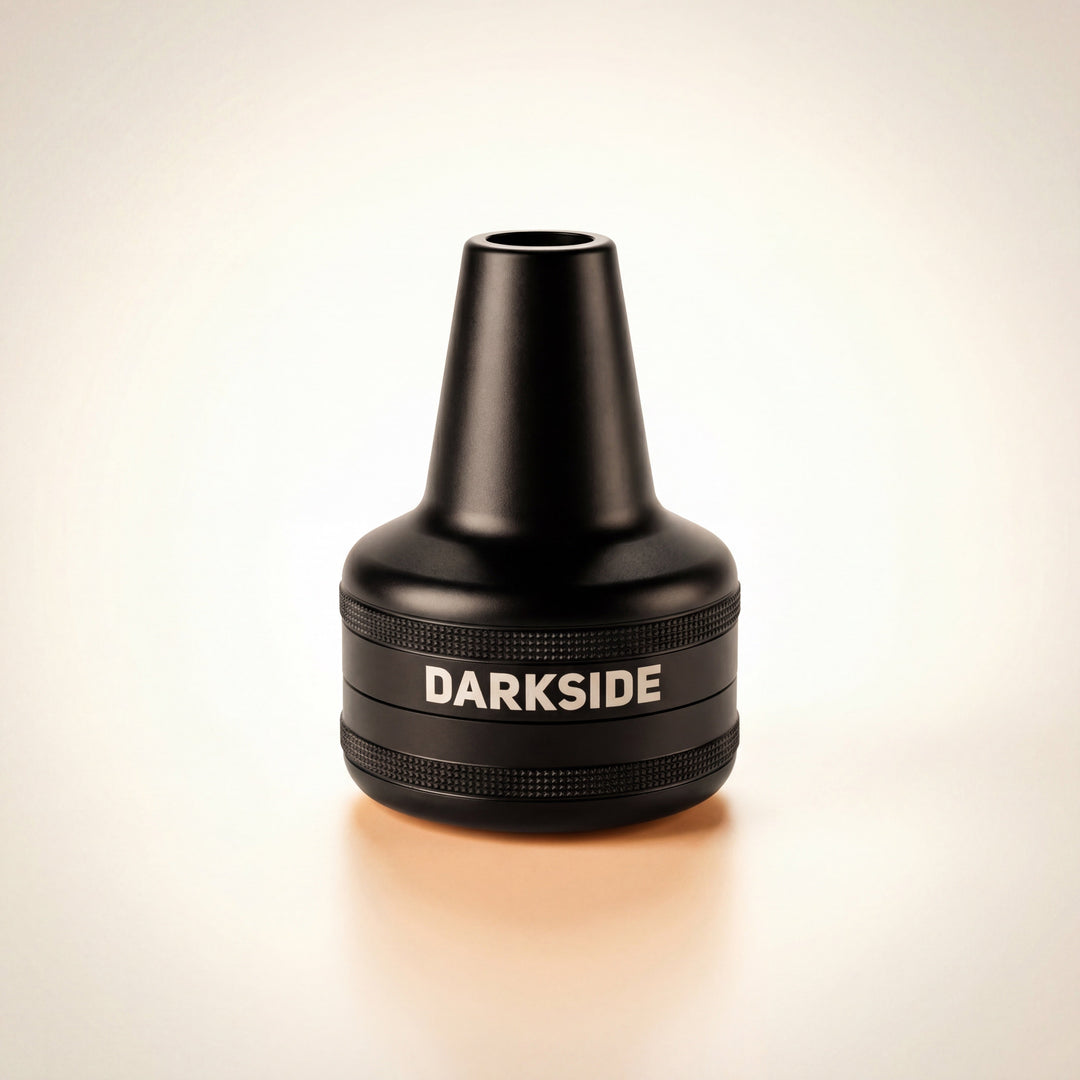 Darkside D-Catcher 12ml magnetic molasses catcher front view on warm white studio sweep