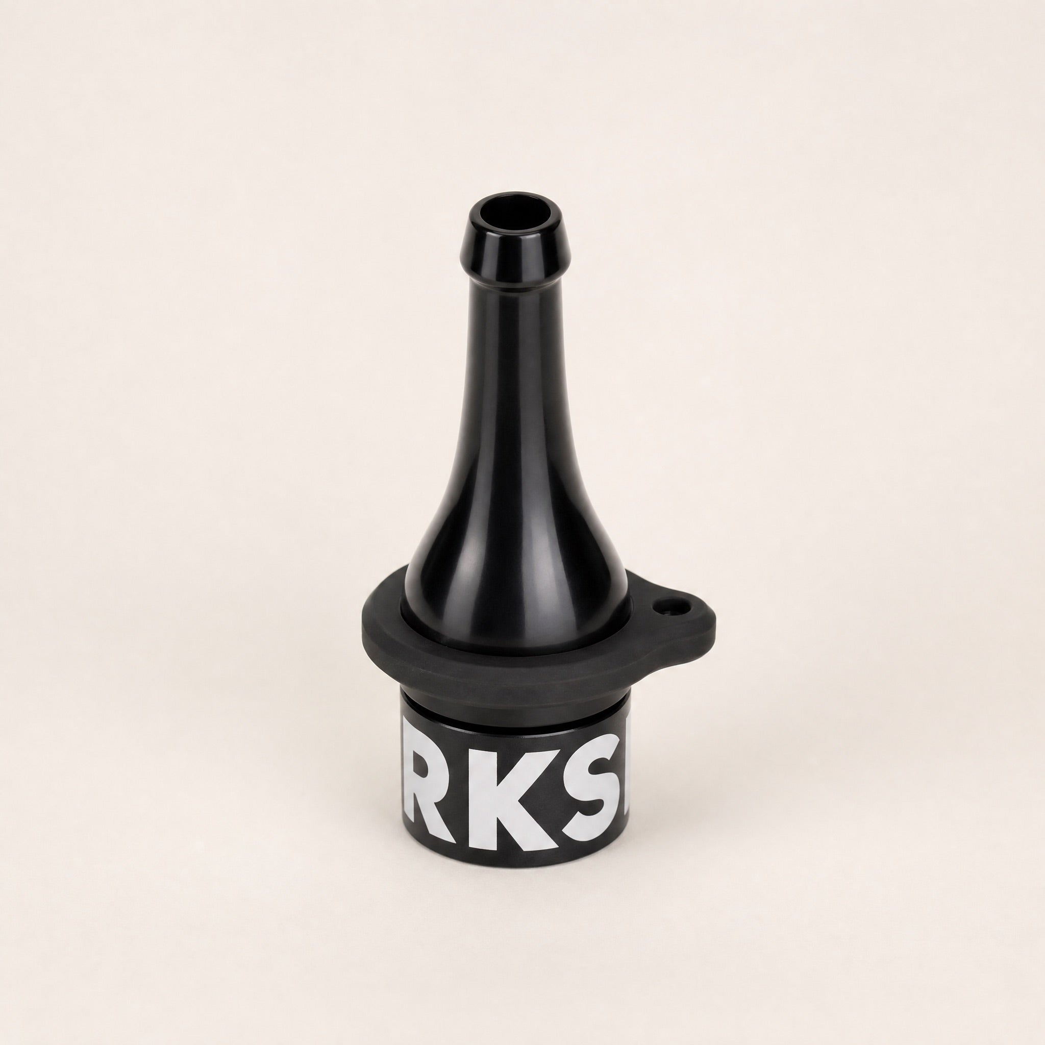Darkside D-Stick Base personal mouthpiece in black with included lanyard, three-quarter studio view