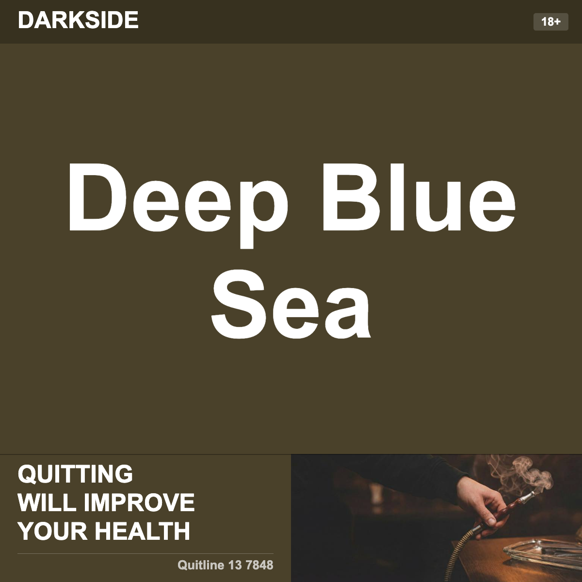 Darkside Deep Blue Sea Shisha Tobacco Flavour