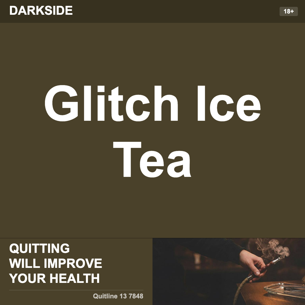 Darkside Glitch Ice Tea Shisha Tobacco Flavour