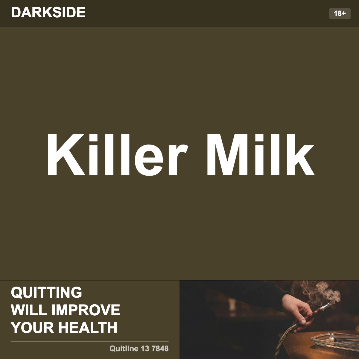 Darkside Killer Milk Shisha Tobacco Flavour