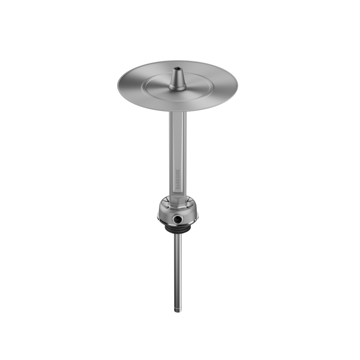 Darkside Pro shisha grey chrome stem and tray without base attached
